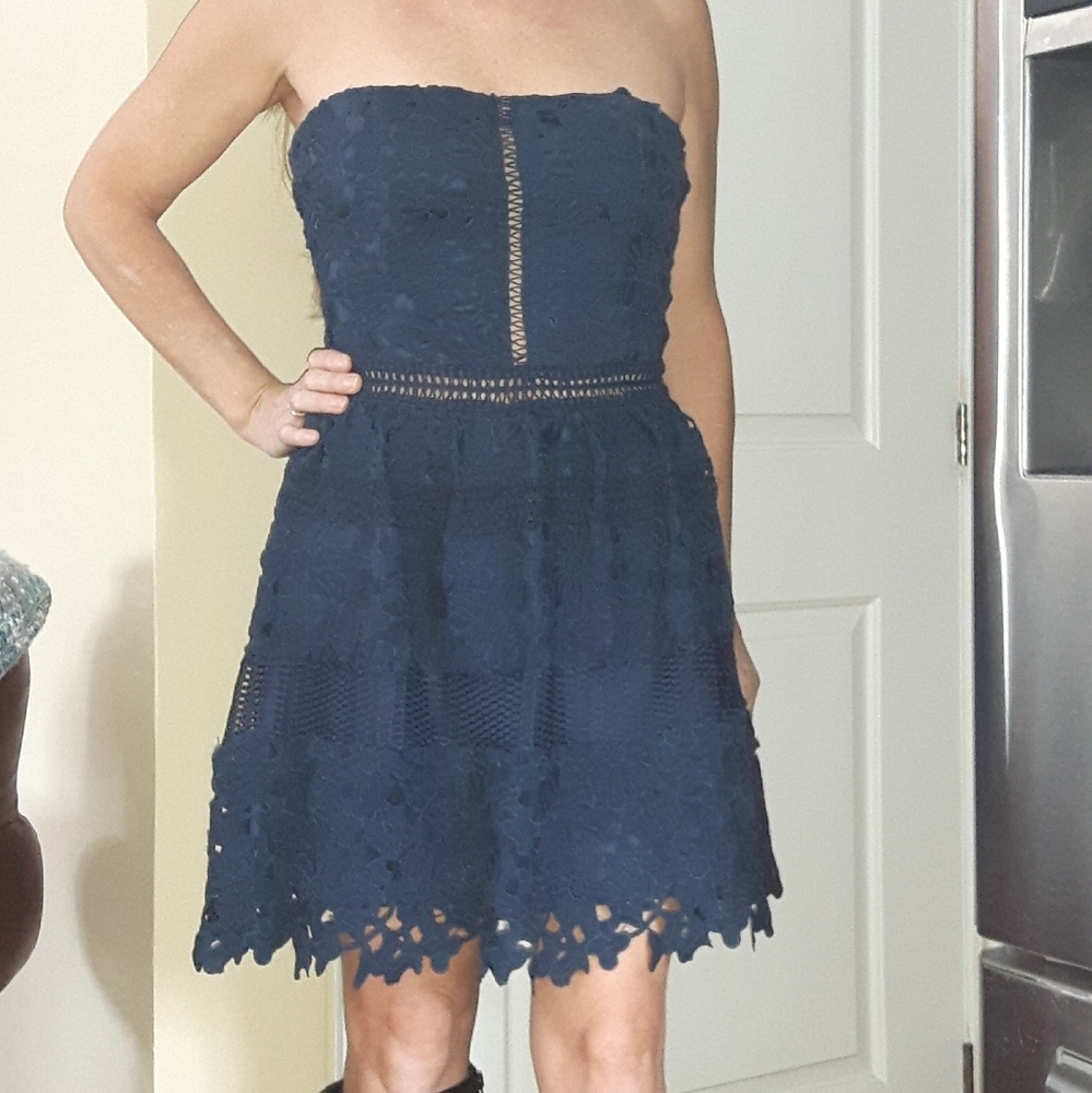 Strapless Skater  Dress